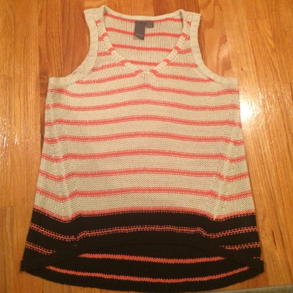 Knitted striped tank from Francesca's