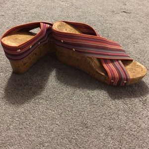 Cute slip on wedges
