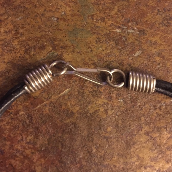 Silver black cord bracelet from Greece - Picture 2 of 2