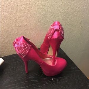 Pink heels