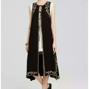 Free People Embroidered maxi Vest