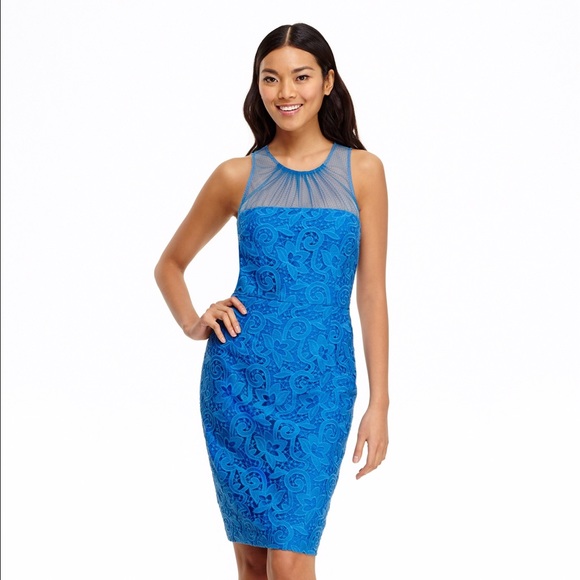 Lace Sheath Illusion Dress