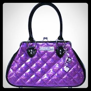 Purple Quilted Handbag
