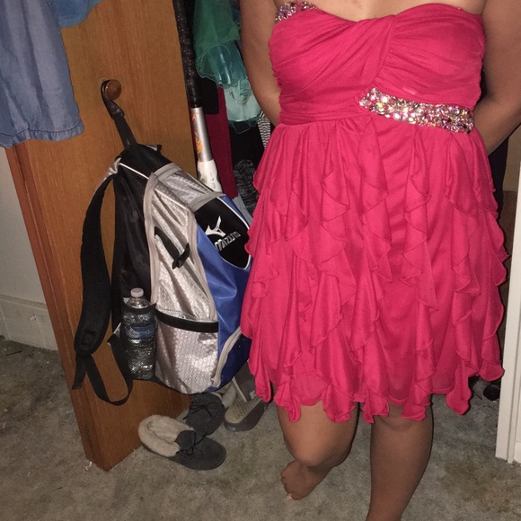 Red homecoming dress-- deb size 9.