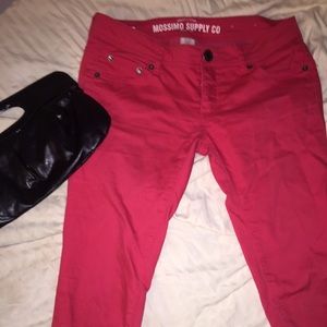 Mossimo Red Skinny Pants