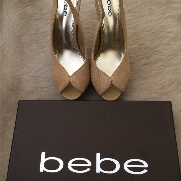 Bebe nude heels, Sz 7