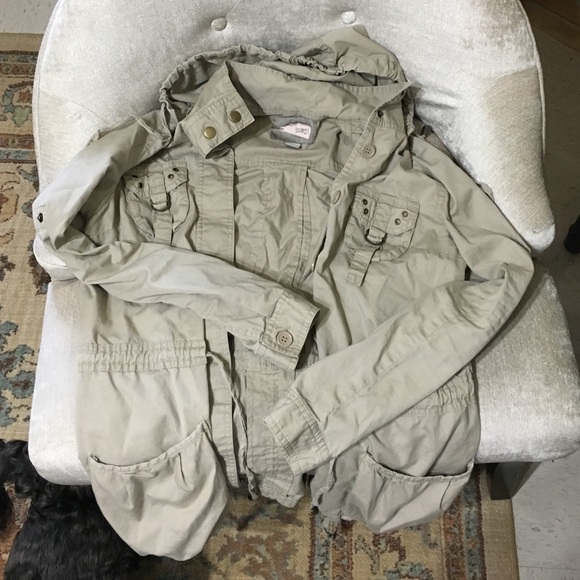 Beige forever 21 utility jacket lightweight