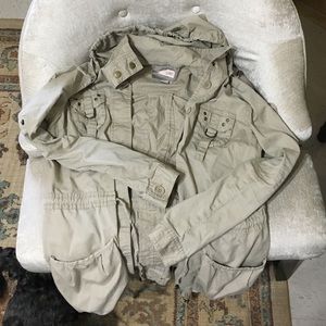 Beige forever 21 utility jacket lightweight