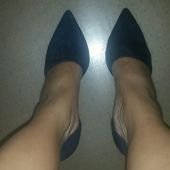 Vince nwt dark navy dorsay suede pump size 9 - Picture 2 of 4