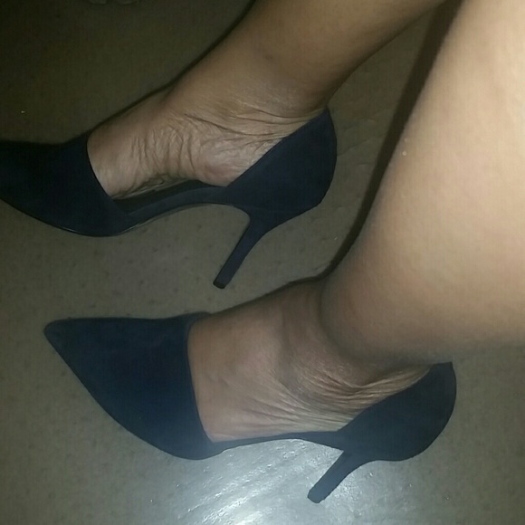 Vince nwt dark navy dorsay suede pump size 9 - Picture 3 of 4