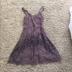 FREE PEOPLE PURPLE LACE DRESS