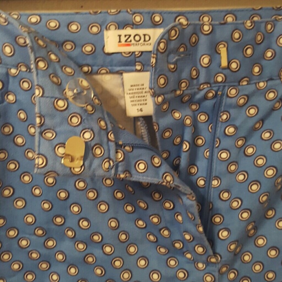 Shorts blue with black and white dots