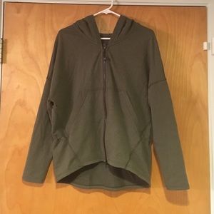 Lululemon olive green zip up hoodie