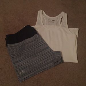 UA Sonic Shorts + UA Victory Tank