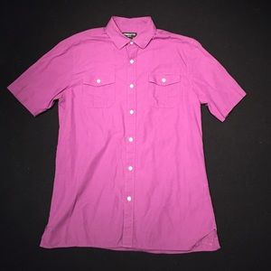 Claiborne - Button-up Short Sleeve - purple