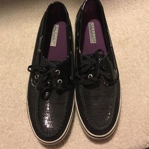 Sperry Top-Sider Bahama Black Sequins
