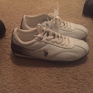 White u.s. Pollo assn. shoes