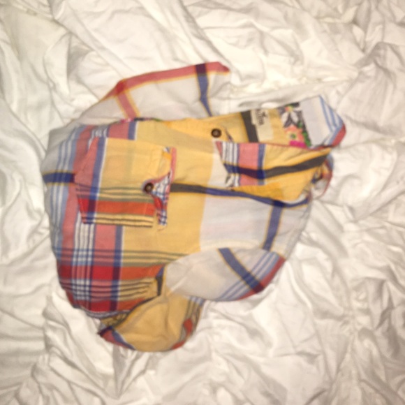 Plaid hollister button down