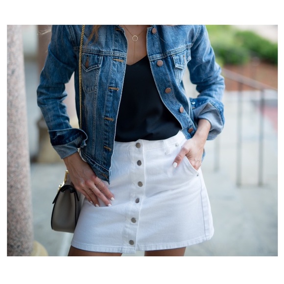 F21 Button down skirt