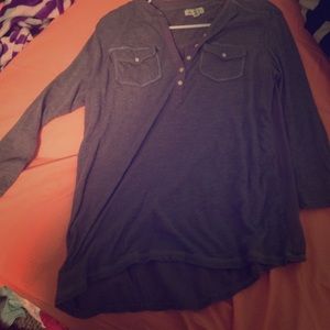 Aero 3/4 sleeve shirt (gray)