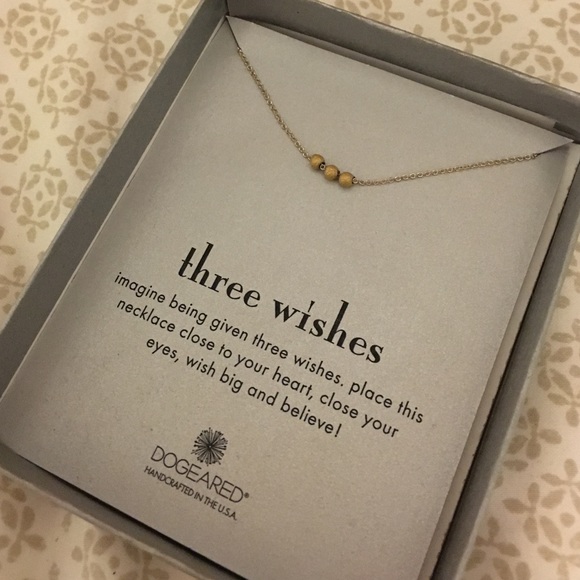 Dogeared three wishes necklace