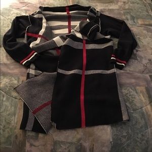 Item is back on the market: long plaid sweater