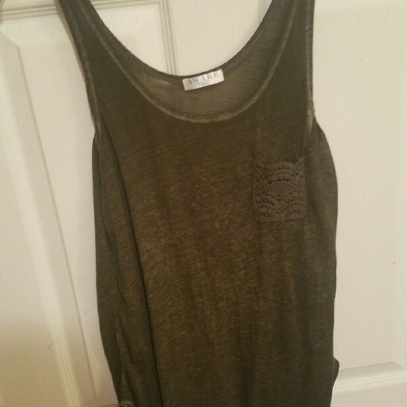 Green tank top