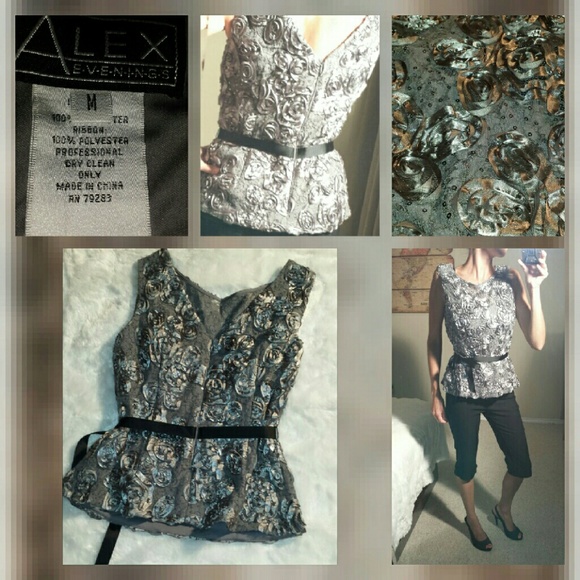 Sleeveless Top Silver Grey - Picture 2 of 2