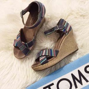 Best of Toms shoes: 'denim' Wedges