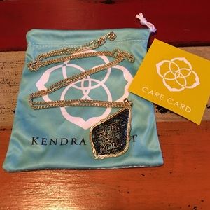 Kendra Scott Aiden Necklace in Gunmetal