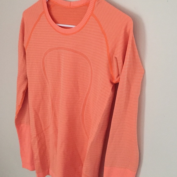 Orange Lululemon long sleeve