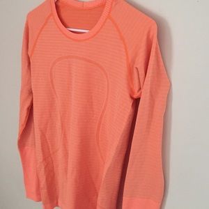 Orange Lululemon long sleeve