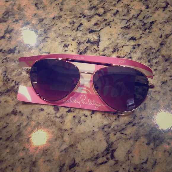 Lily Pulitzer Carla Gold sunglasses