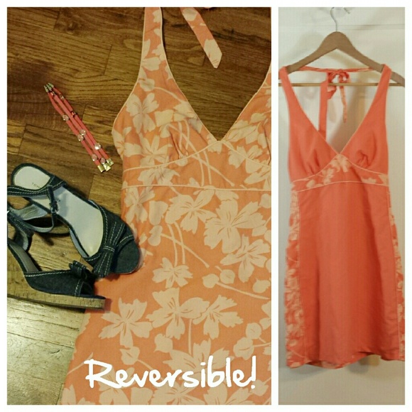 Reversible Hawaiian Print Dress