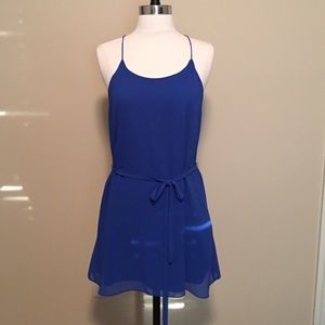 Naked Zebra small royal blue dress