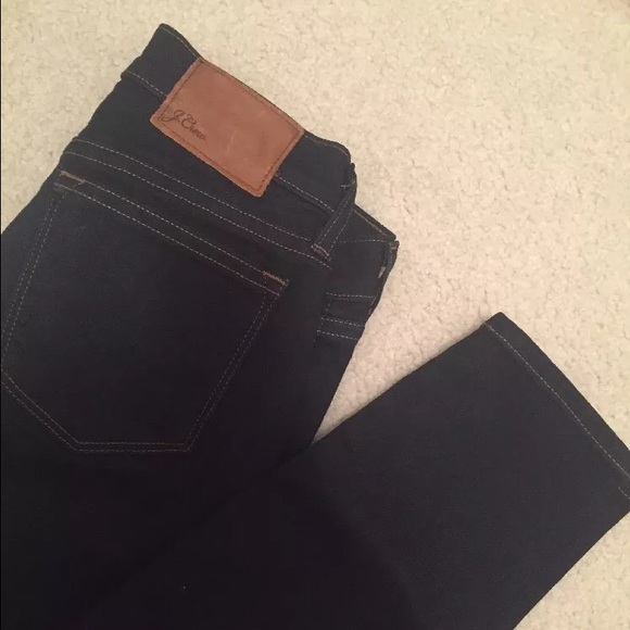 J crew toothpick darkwash skinny jeans new w/ tags