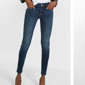 Express mid rise skinny jeans