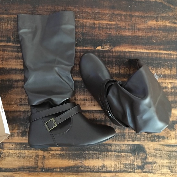 Unionbay Brown Slouch Boots Size 7