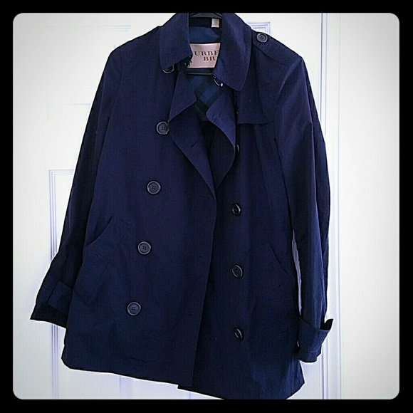 Authentic BURBERRY BRIT Navy Blue Trench