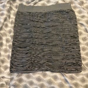 Black & white striped skirt