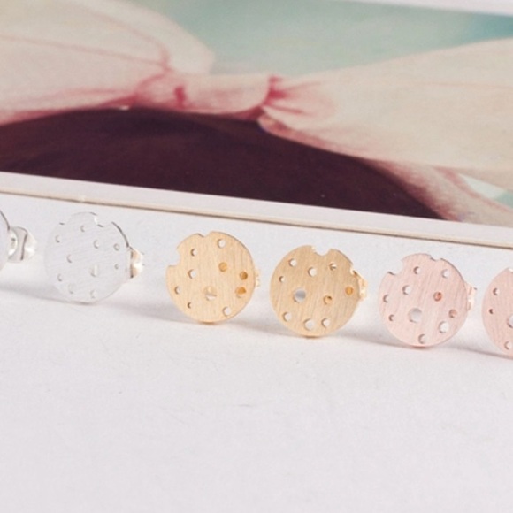 Cheese stud earrings! - Picture 2 of 2
