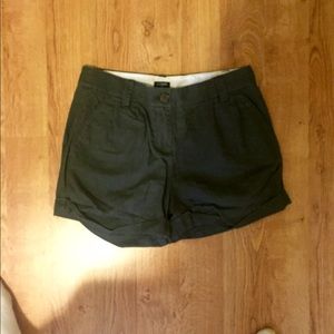J. Crew high wasted cotton shorts.