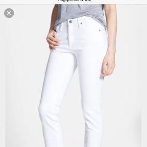 AG Prima mid rise white Jean
