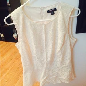 White peplum top!