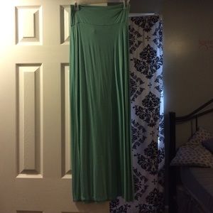 Teal Maxi Skirt