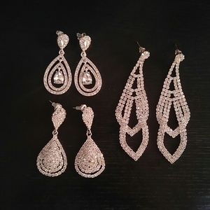 3 pair earrings bundle