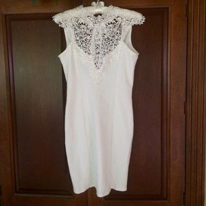 🍥White Lace Body Con Dress🍥
