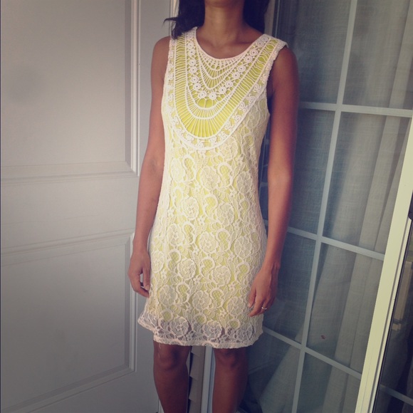 Lime lace dress