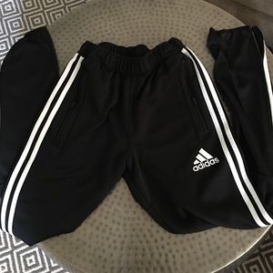 Boys YL Black Adidas Soccer Pants