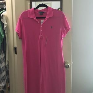 Ralph Lauren pink sleeveless cotton dress XL